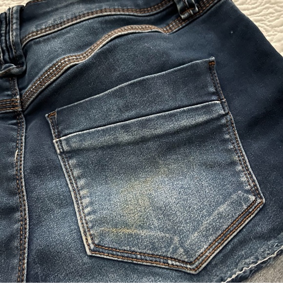 REWASH High Rise Comfort Stretch Distressed Denim Shorts Size 3 - Picture 10 of 16